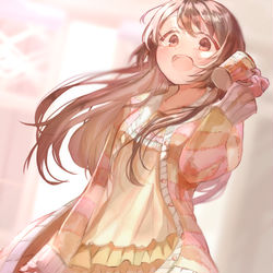 This is a pixiv picture whose title is パジャマの鶴乃.