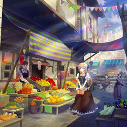 This is a pixiv picture whose title is 背景イラスト技法書画像.