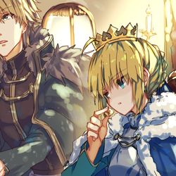 This is a pixiv picture whose title is ブリテンにて.