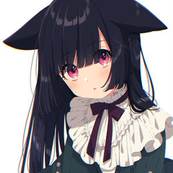 This is a pixiv picture whose title is くろねこ.