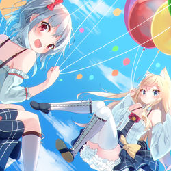 This is a pixiv picture whose title is 風船の日.