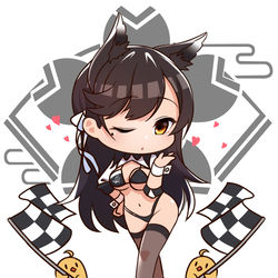 This is a pixiv picture whose title is アズールレーン　miniRQ愛宕.