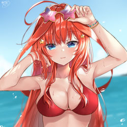 This is a pixiv picture whose title is 水着五月＋おまけ漫画.