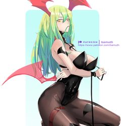 This is a pixiv picture whose title is Morrigan Aensland.