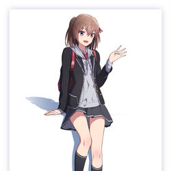 This is a pixiv picture whose title is 学生服川内.