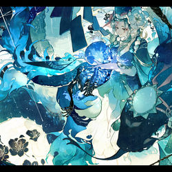 This is a pixiv picture whose title is 縛骨清姫【陰陽師】.