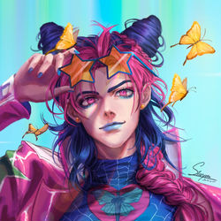 This is a pixiv picture whose title is Jolyne.
