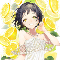 This is a pixiv picture whose title is lemon.