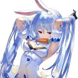 This is a pixiv picture whose title is ロングぺこら.