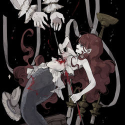 This is a pixiv picture whose title is 泡になって消えたいの.