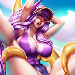 This is a pixiv picture whose title is Syndra Pool Party.