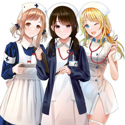 This is a pixiv picture whose title is ナース イルミネ.