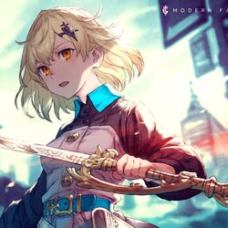 This is a pixiv picture whose title is 開戦.