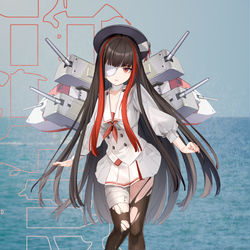 This is a pixiv picture whose title is 戦艦由良.