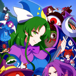This is a pixiv picture whose title is 東方封魔録.