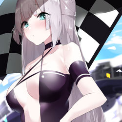 This is a pixiv picture whose title is レースクイーン翔鶴.