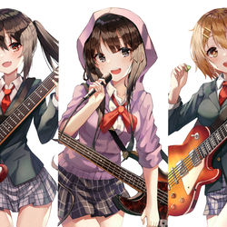 This is a pixiv picture whose title is K-ON! 5名 (No Thank You).