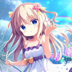This is a pixiv picture whose title is 雨上がりとワンピース.