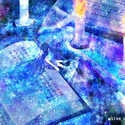 This is a pixiv picture whose title is 碧夜のおとぎ話.