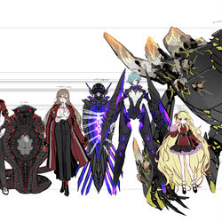 This is a pixiv picture whose title is 『終焉ノ花嫁』.