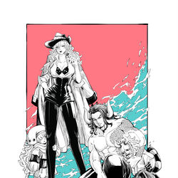 This is a pixiv picture whose title is Yonko and their "Tiny version".