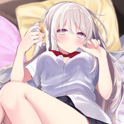 This is a pixiv picture whose title is 幼馴染がだらしない.