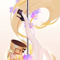 This is a pixiv picture whose title is Pole dance : Fighting Game Ladie.