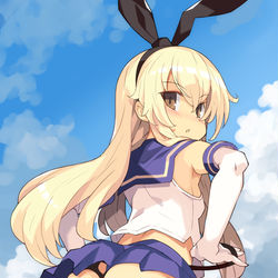 This is a pixiv picture whose title is 島風.