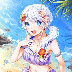 This is a pixiv picture whose title is 💙.
