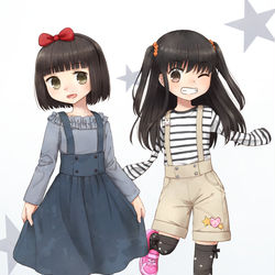 This is a pixiv picture whose title is 創作つめ.