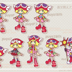 This is a pixiv picture whose title is フィバ風＋ミニキャラ練習帳.