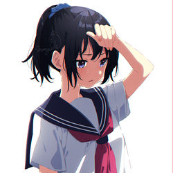 This is a pixiv picture whose title is 「あつい」.