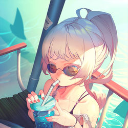This is a pixiv picture whose title is 夏.
