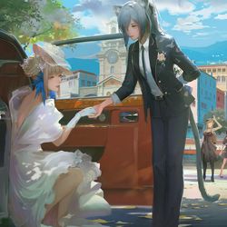 This is a pixiv picture whose title is marriage.