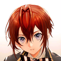 This is a pixiv picture whose title is 「キミ、少しタイが曲がっているよ」.