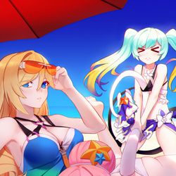 This is a pixiv picture whose title is 夏の定番イベント.