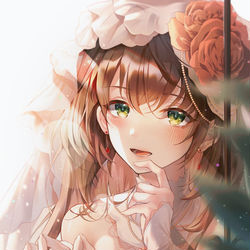 This is a pixiv picture whose title is 花嫁.