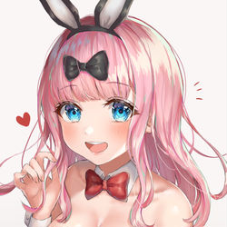 This is a pixiv picture whose title is バニーガール千花ちゃん🐰❤.