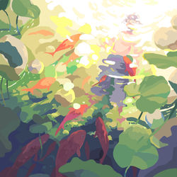 This is a pixiv picture whose title is ほどけかけて.