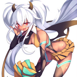 This is a pixiv picture whose title is 褐色メスガキ.