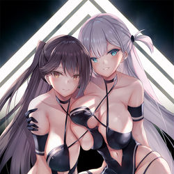 This is a pixiv picture whose title is レースクイーン翔鶴＆瑞鶴.