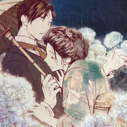 This is a pixiv picture whose title is 露華の愁い.