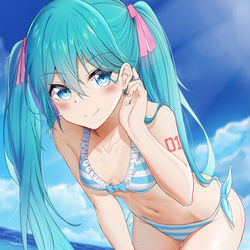 This is a pixiv picture whose title is 水着.