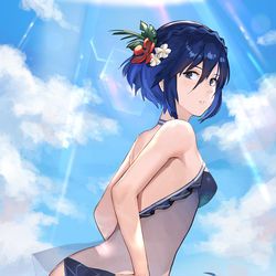 This is a pixiv picture whose title is Summer Lucina.