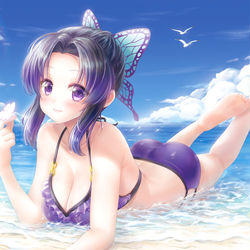 This is a pixiv picture whose title is 胡蝶しのぶ.