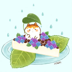 This is a pixiv picture whose title is あじさい水無月.