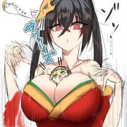 This is a pixiv picture whose title is おっぱいサプライズ！.