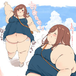 This is a pixiv picture whose title is ワンピースの丈が合ってない子.