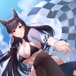 This is a pixiv picture whose title is 愛宕.