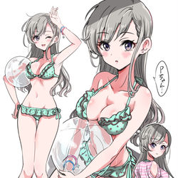 This is a pixiv picture whose title is はーちゃん水着.